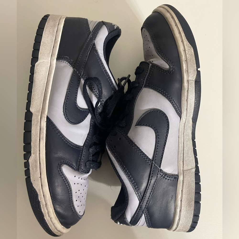 Nike Dunk low trainers Black and Gray Athletic Shoes Size 6Y